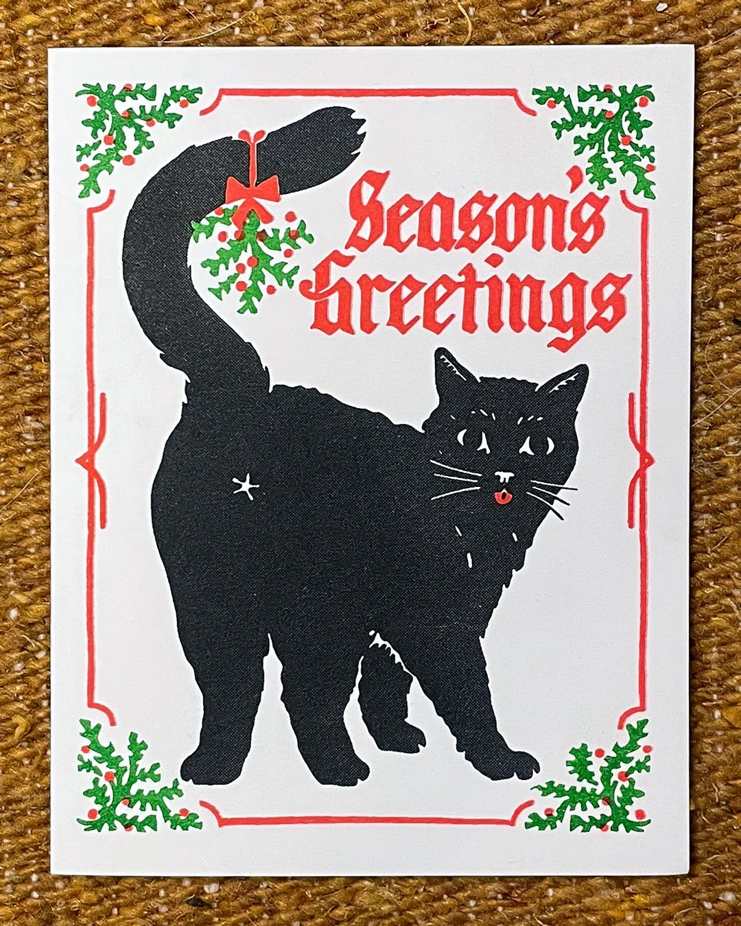 "Dingle Bells" Christmas Card (Riso Printed, A2)