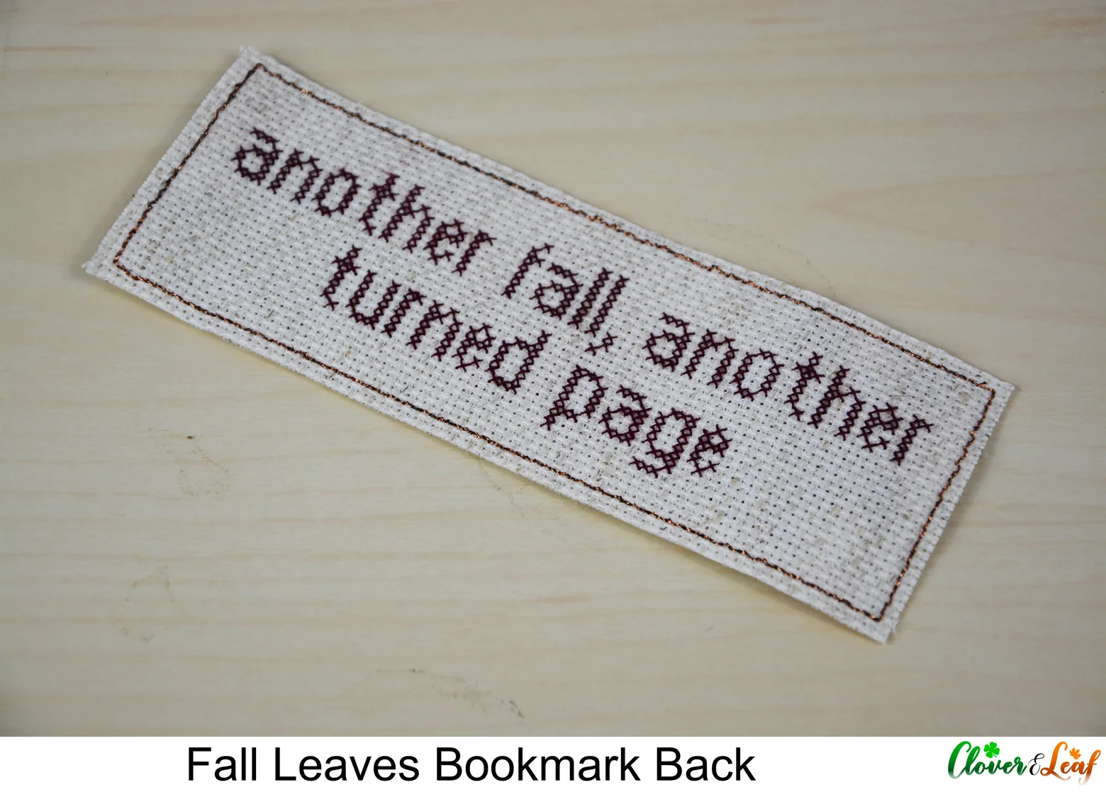 Fall Leaves Bookmark Back on Table.jpg