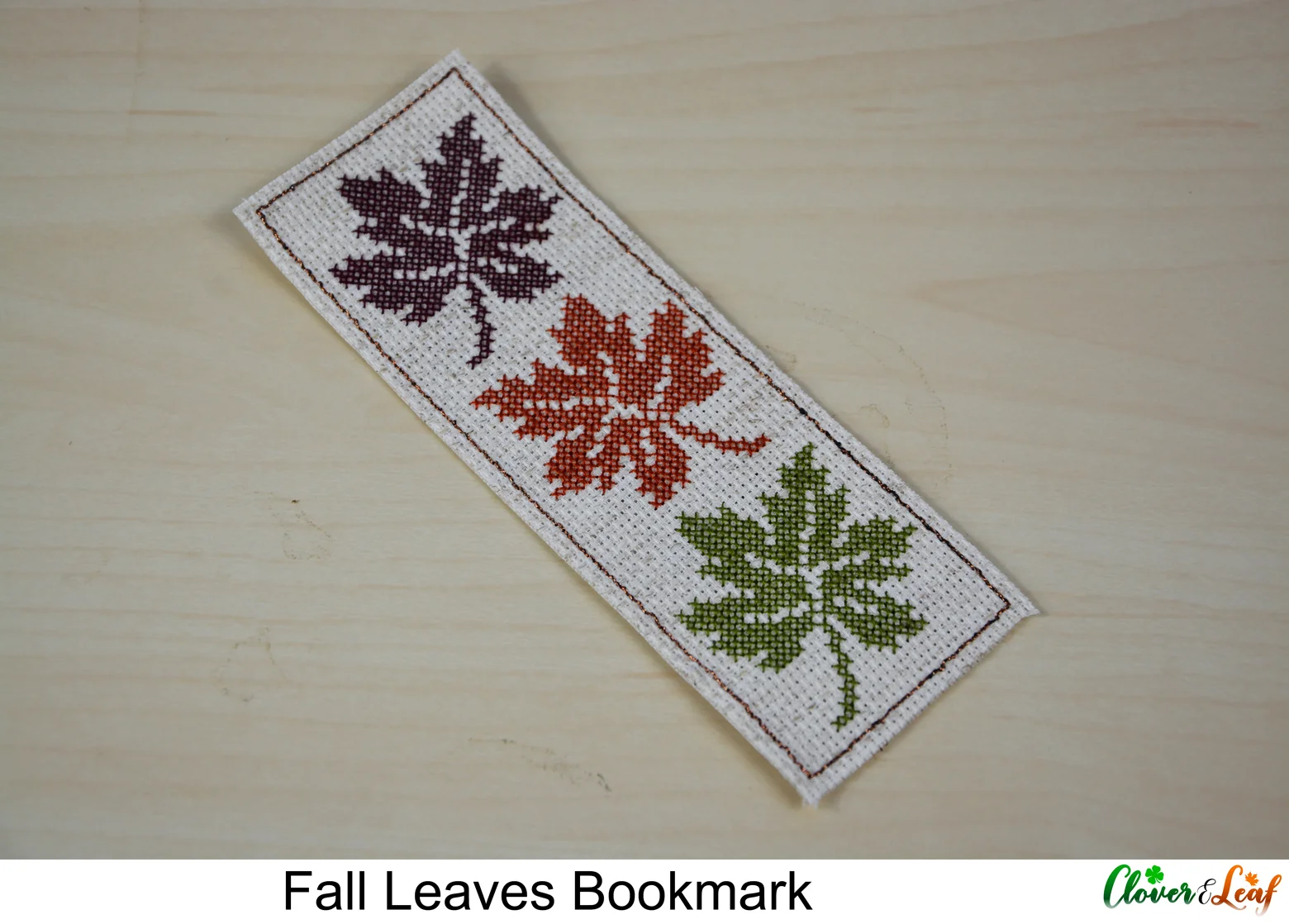 Fall Leaves Bookmark on Table.jpg