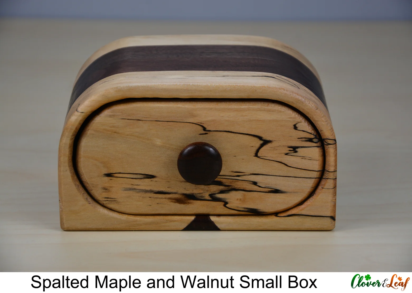 Spalted Maple and Walnut Box with Square Corners Front.jpg