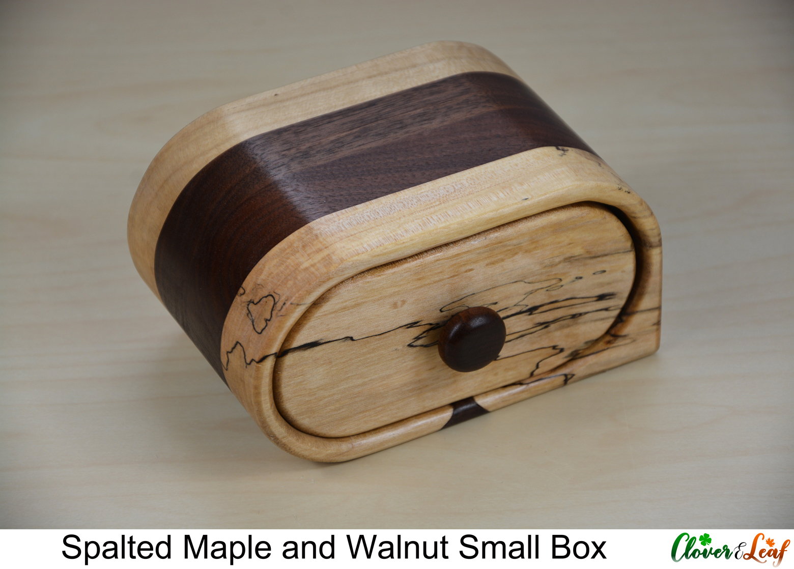 Spalted Maple and Walnut Box with Rounded Corner Diagonal.jpg