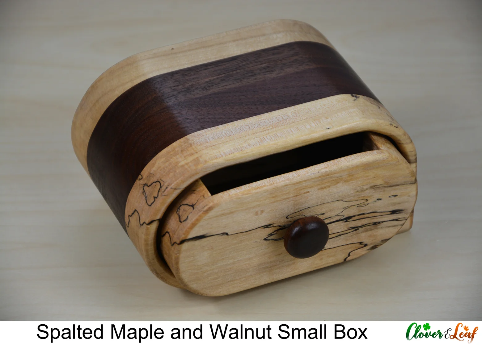 Spalted Maple and Walnut Box with Rounded Corner Open.jpg