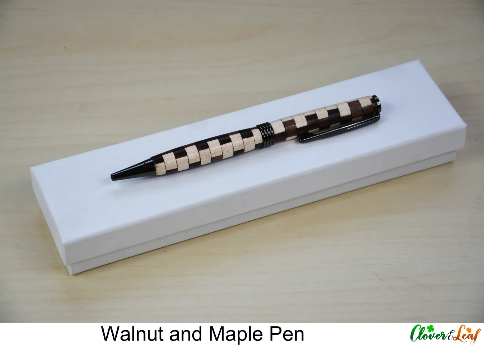 Walnut and Maple Pen with Box.jpg