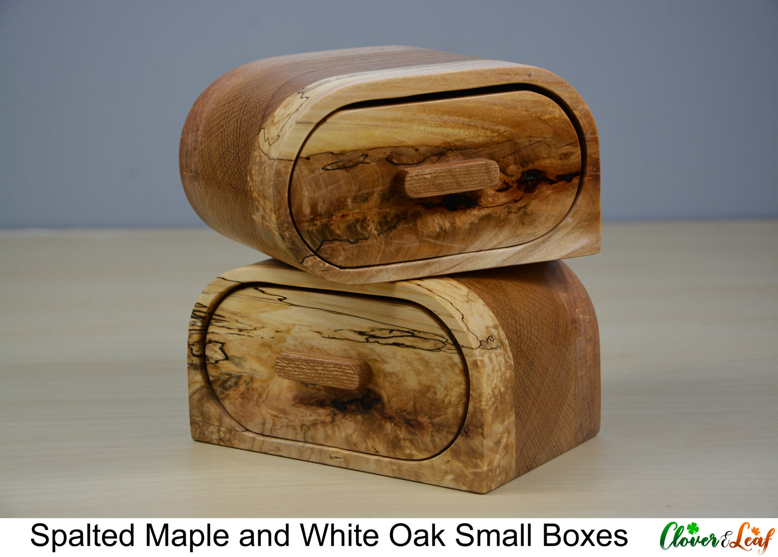 Spalted Maple and White Oak Small Boxes Stacked.jpg