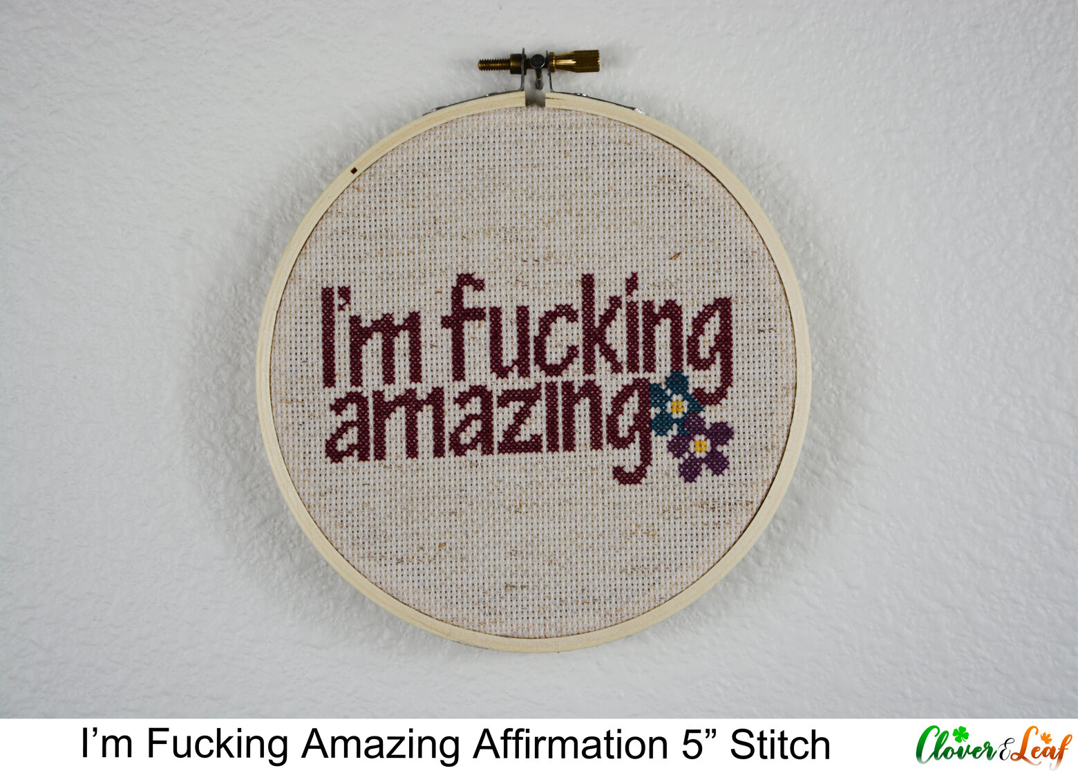 I'm Fucking Amazing 5" Cross Stitch