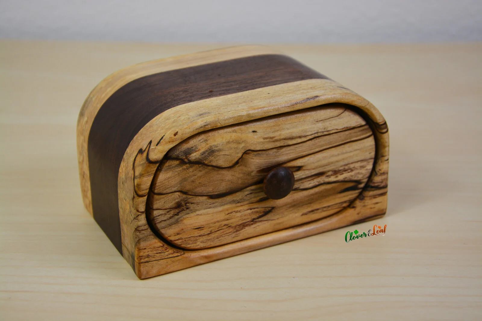 Spalted Maple and Walnut Small Box