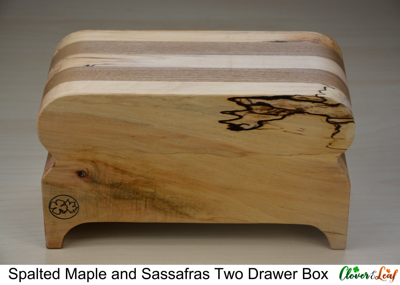 Spalted Maple and Sassafras Two Drawer Box Back.jpg