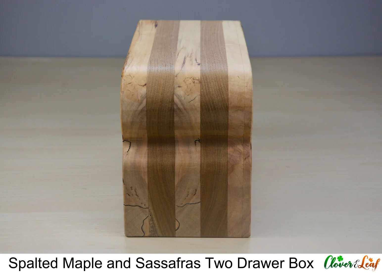 Spalted Maple and Sassafras Two Drawer Box Side 2.jpg