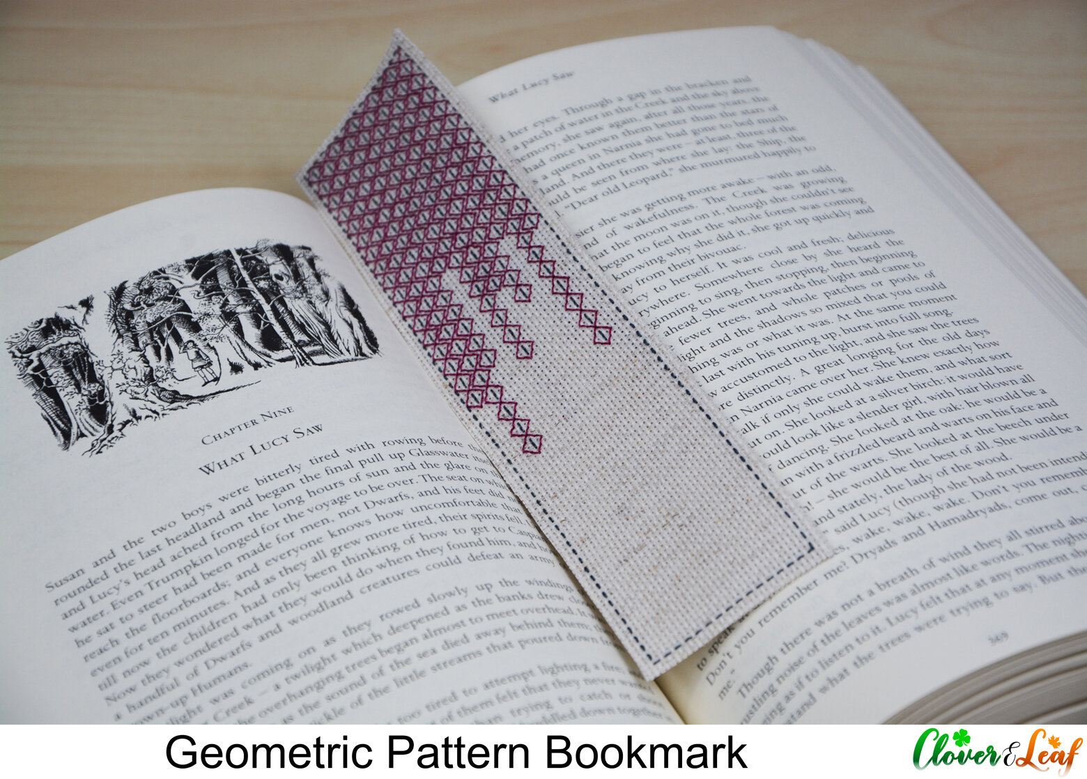 Geometric Pattern Bookmark with Book.jpg