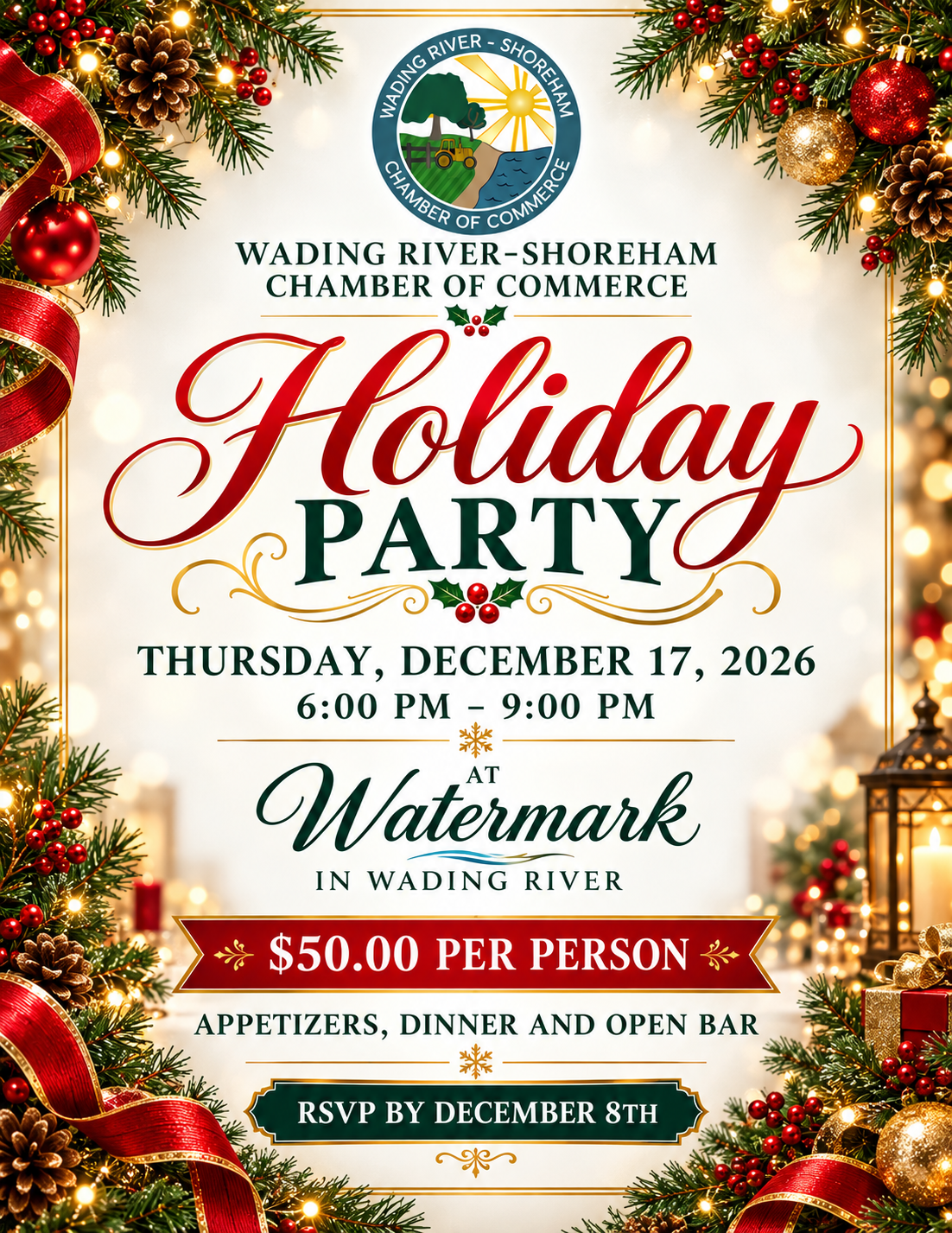 Wading River-Shoreham Chamber Holiday Party 2026