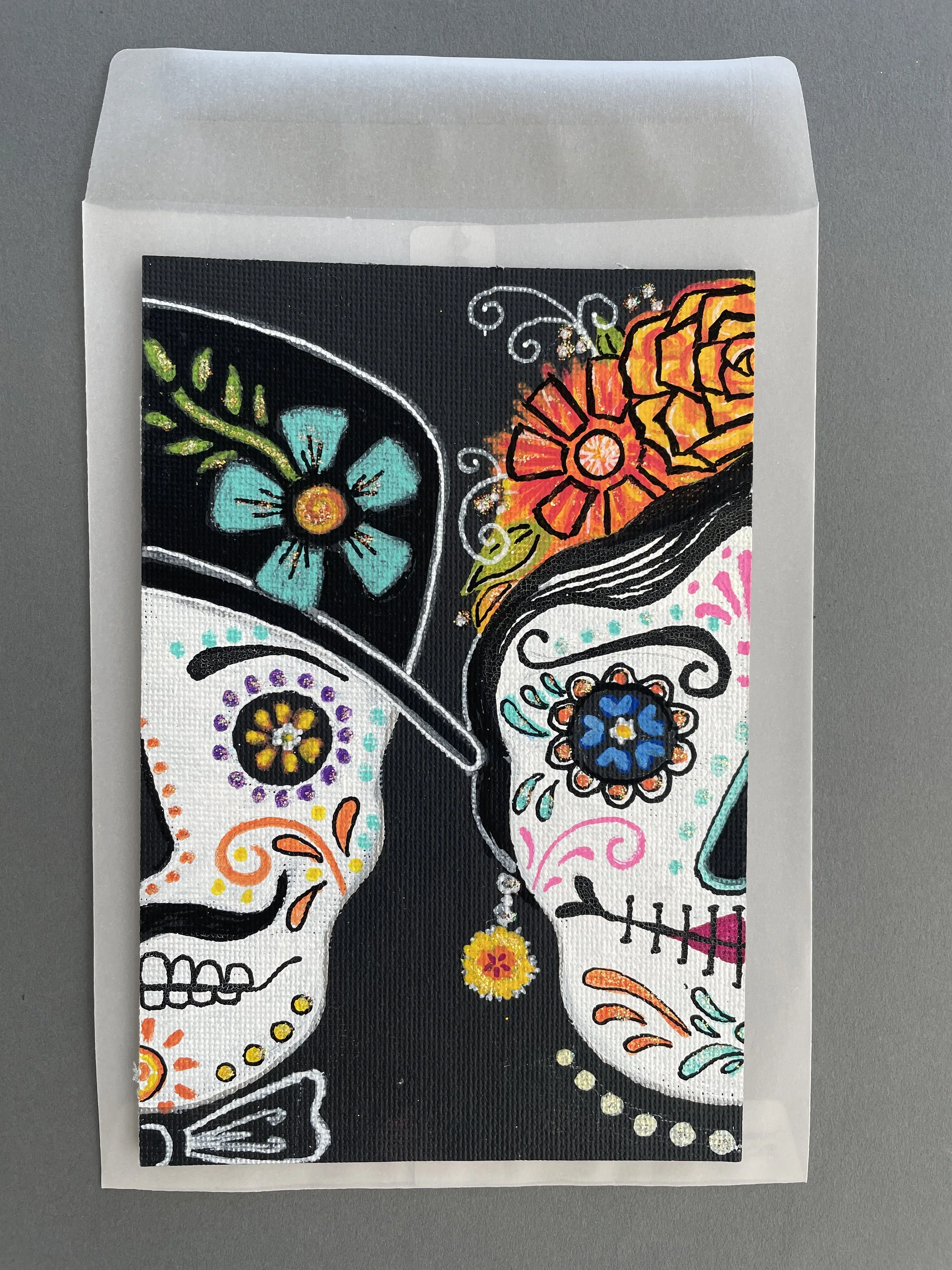 Sugar Skull postcard No.2023d