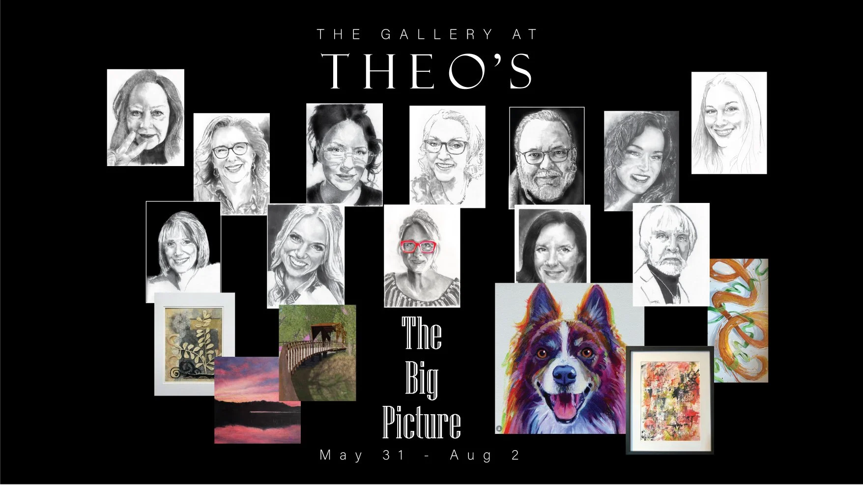 Big Picture Group Art show invitation Theo's Gallery