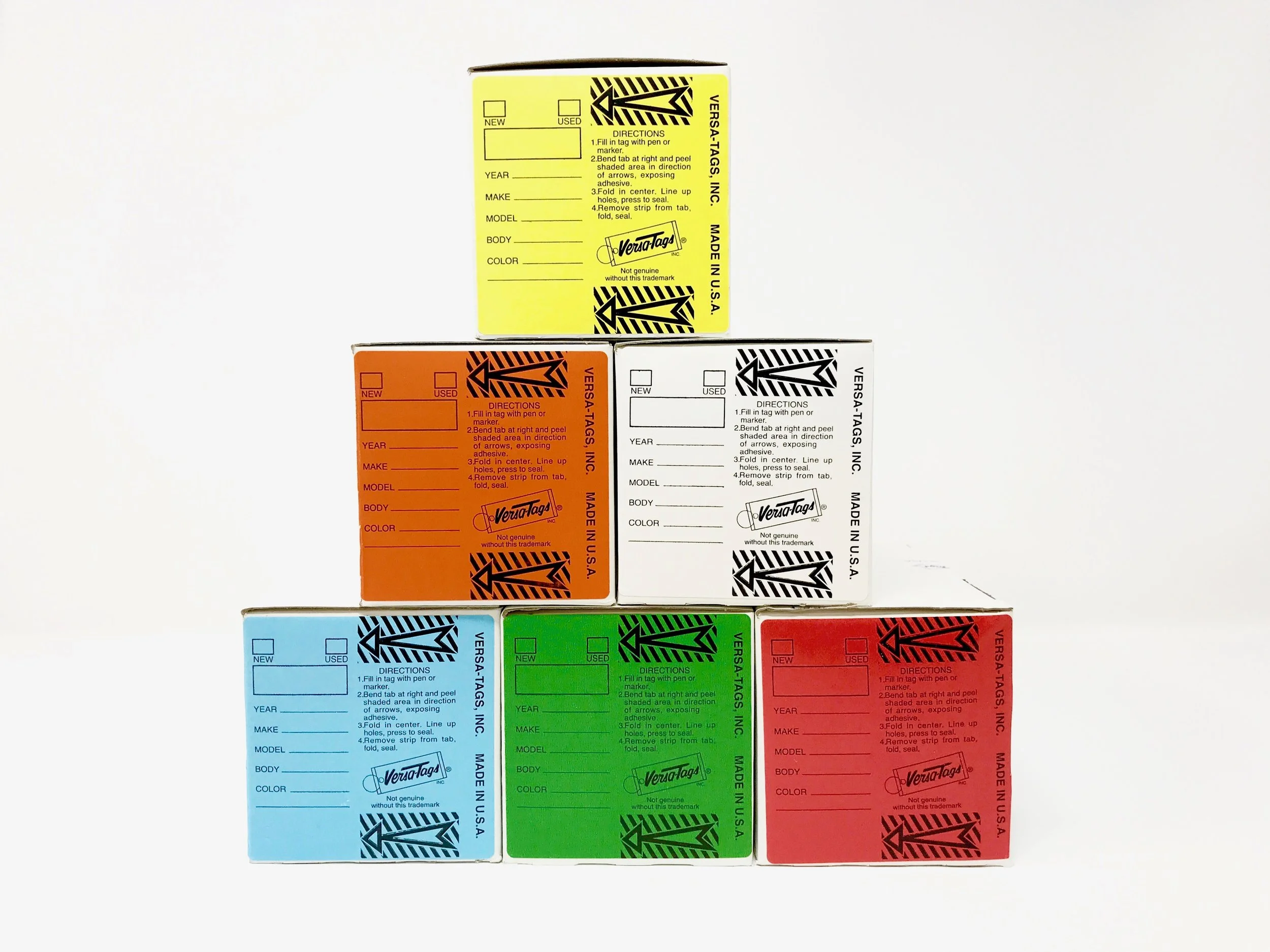 Square Corner Self-Laminating Key Tags