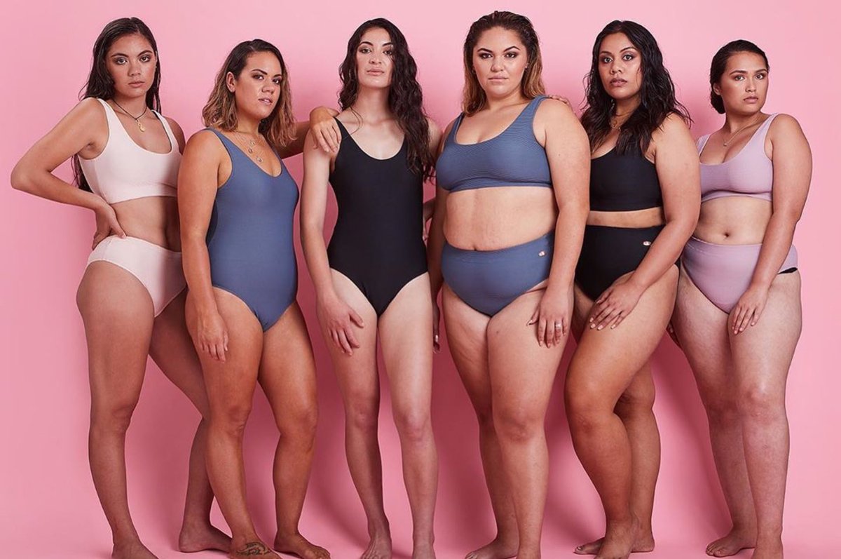 Miria Flavell and her amazing models wearing Hine collection swimwear