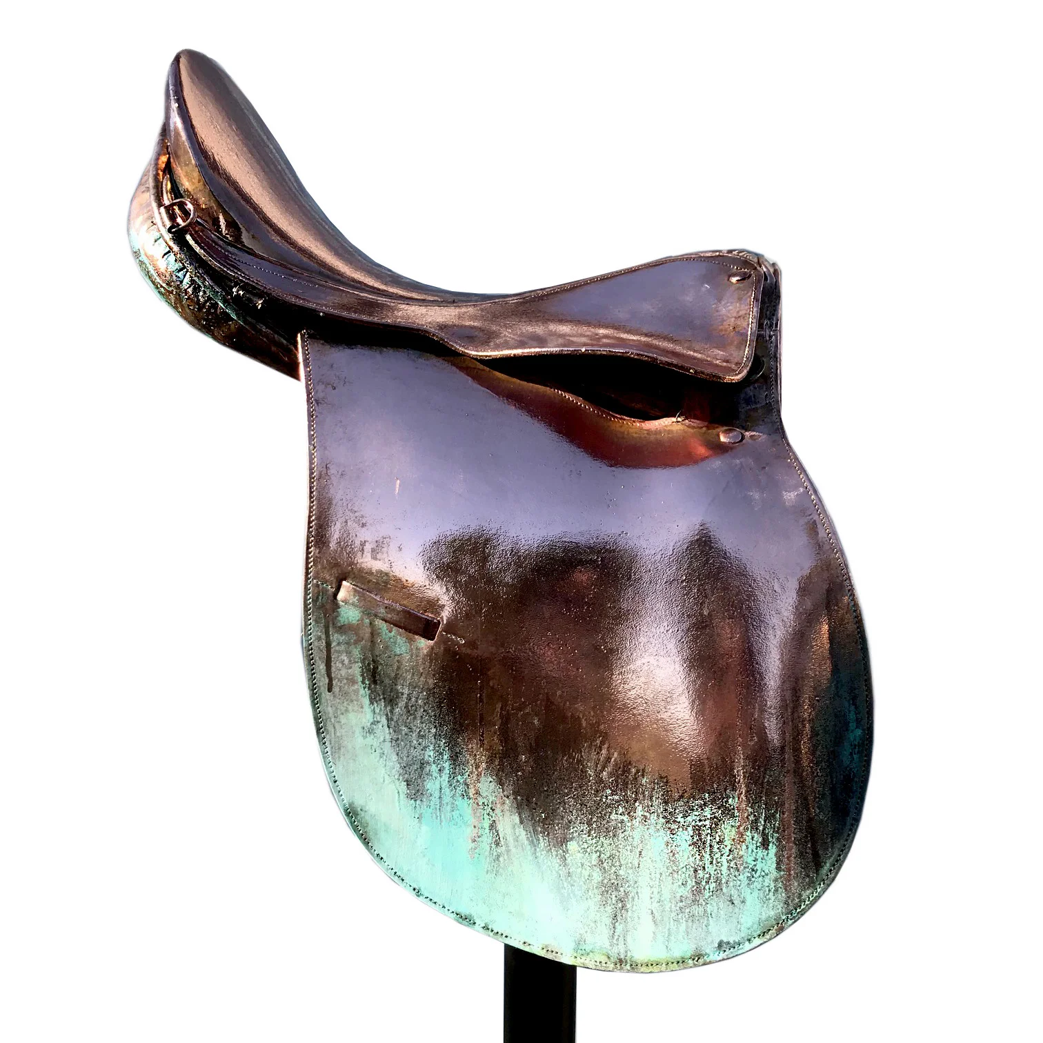 Ode to Emerson Copper Plated Saddle Series on Steel Stand 1.5m H