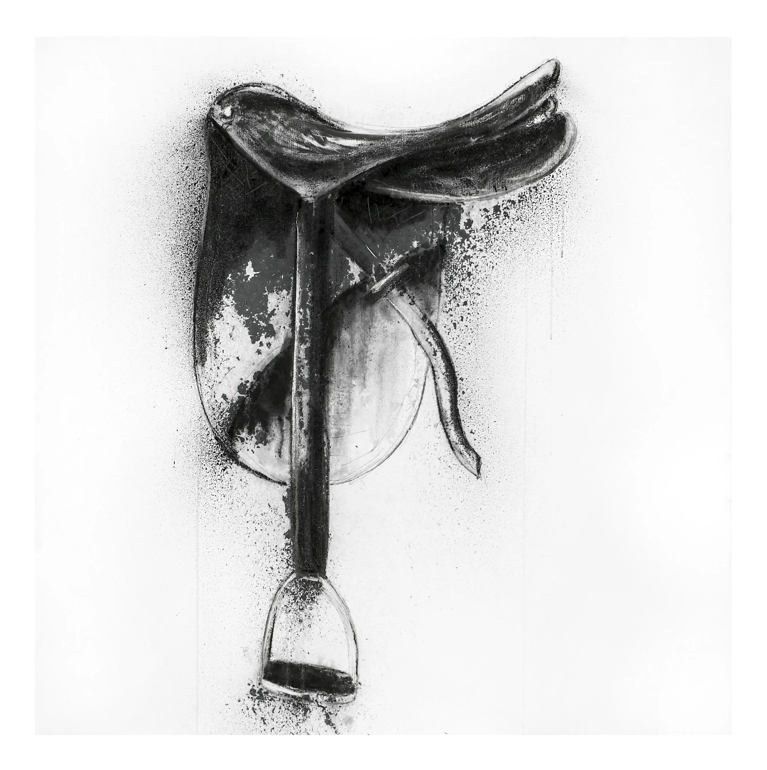 Ode to Emerson Mixed Media on Canvas w Steel Frame 1m square