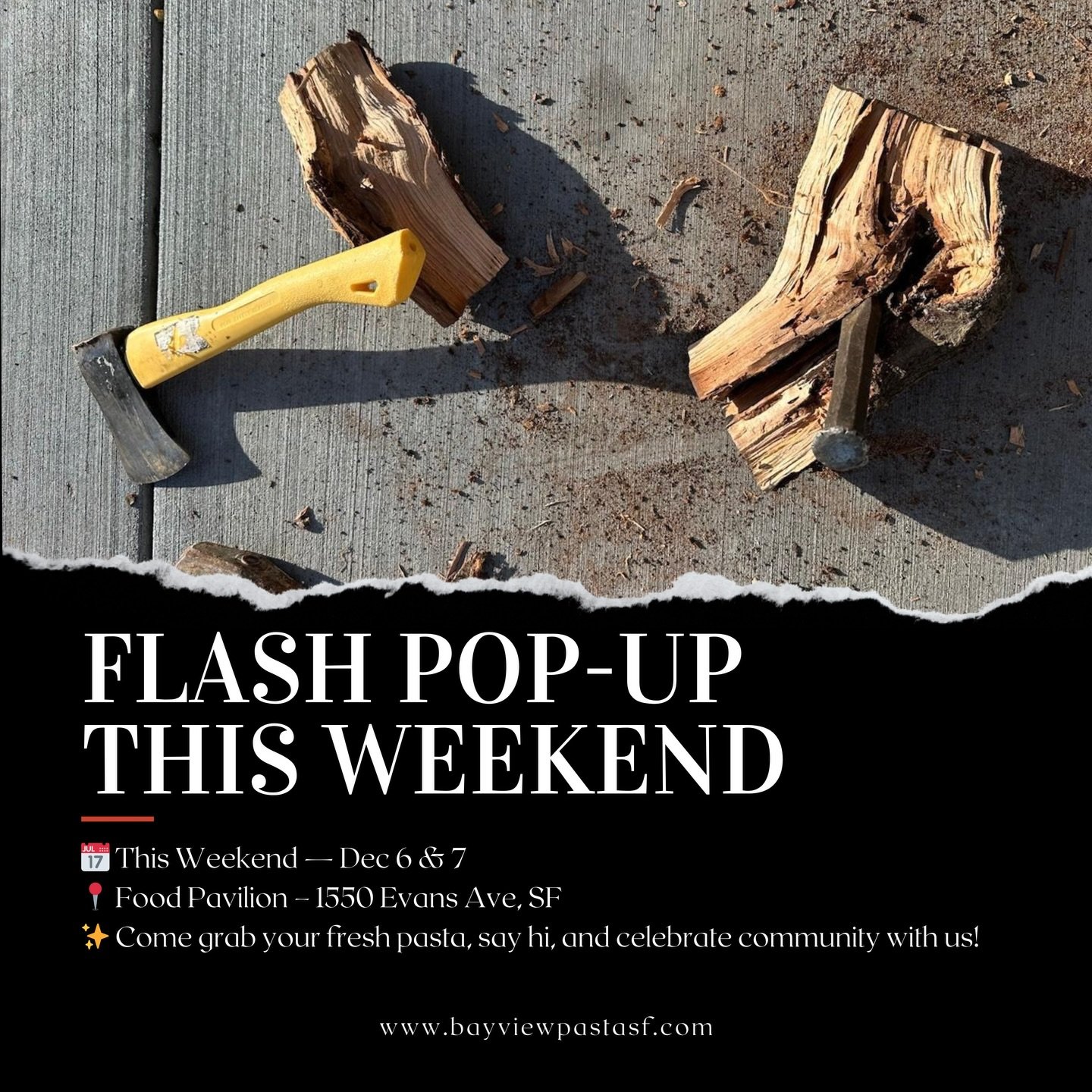 🔥 FLASH POP-UP THIS WEEKEND! 🔥
Bayview Pasta is honored to be featured at the Food Pavilion&rsquo;s end-of-year celebration &mdash; a month dedicated to highlighting the most popular chefs from their inaugural year. 🙌💛

Being invited back means t