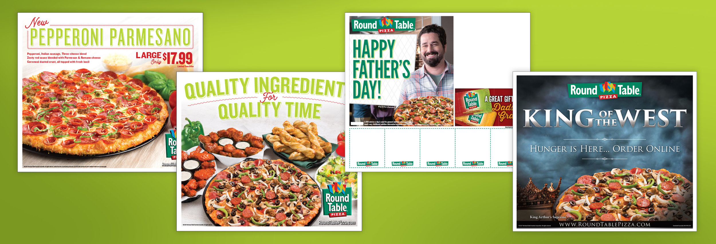 Round Table Pizza – Print Marketing