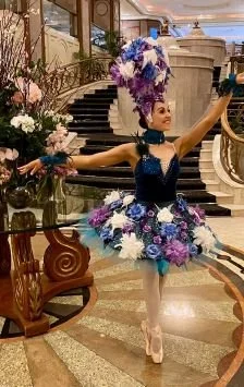 BOTANICAL BEAUTIES AND BOUQUET BALLERINAS floral entertainment corporate functions from Melbourne