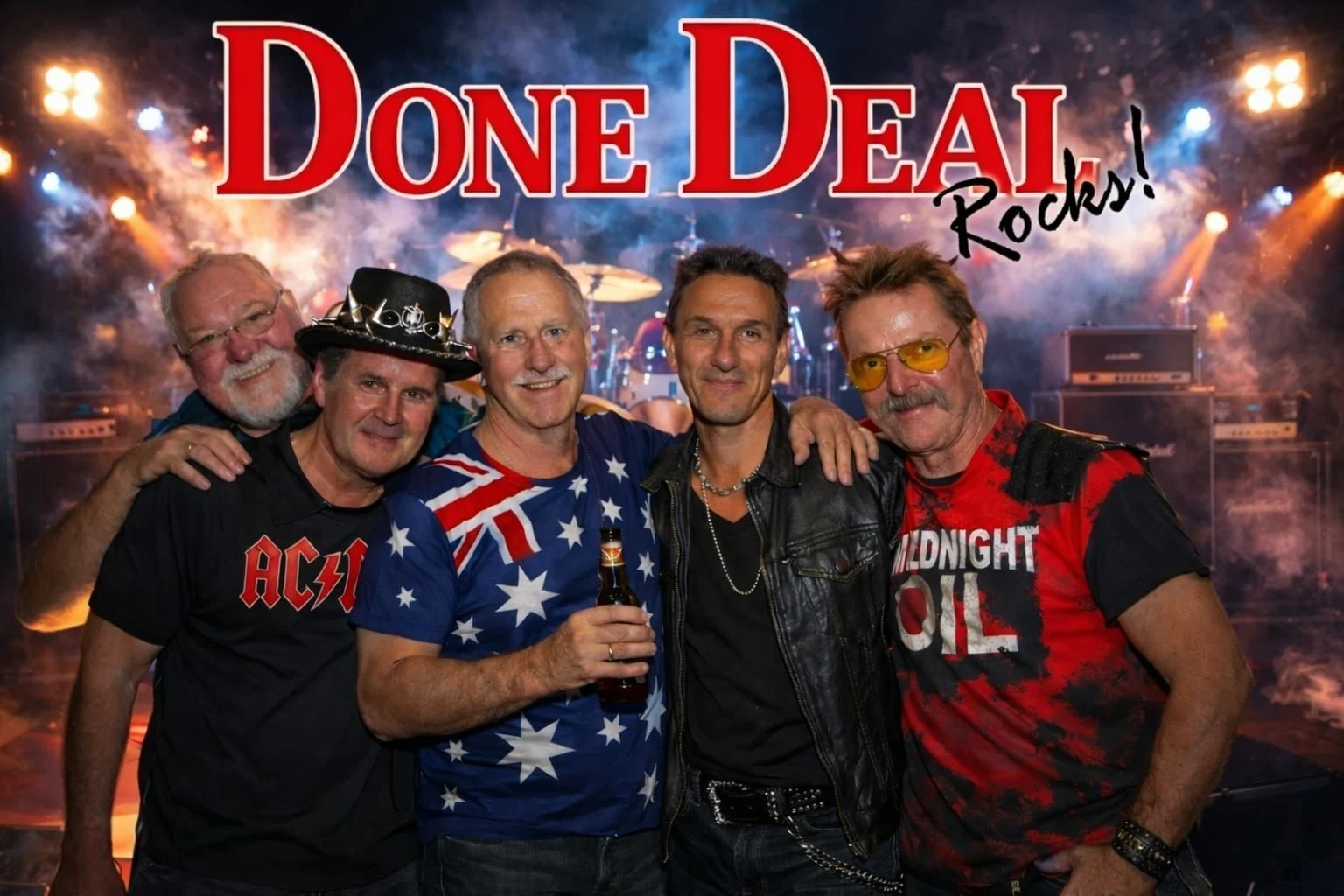 Book Melbourne Aussie Rock band | DONE DEAL ROCKS live pub performances | Artist Bookings