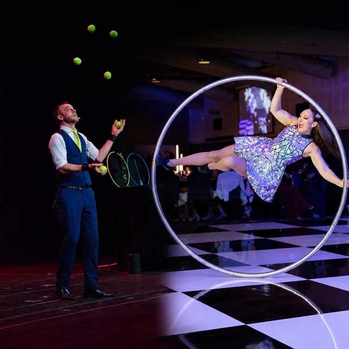 CHAOS SYDNEY LIVE CIRCUS DUO CORPORATE EVENT ENTERTAINER HIRE