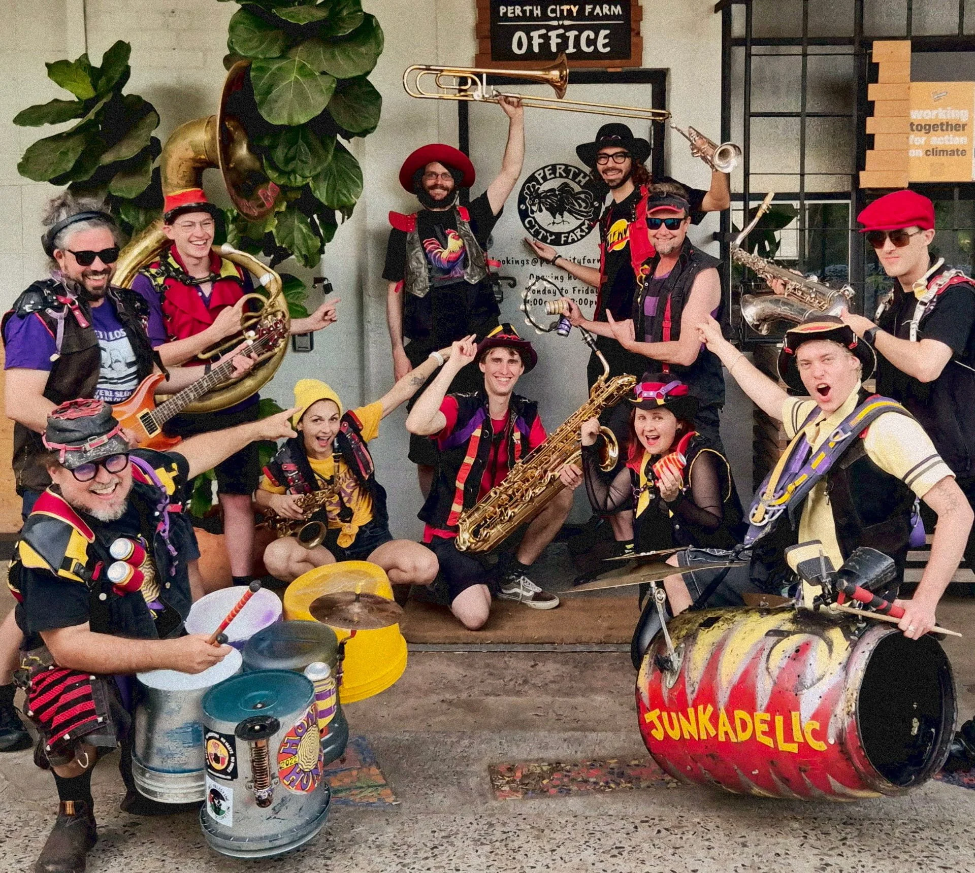 JUNKADELIC PERTH FUNK SOUL BRASS BAND CORPORATE EVENT HIRE