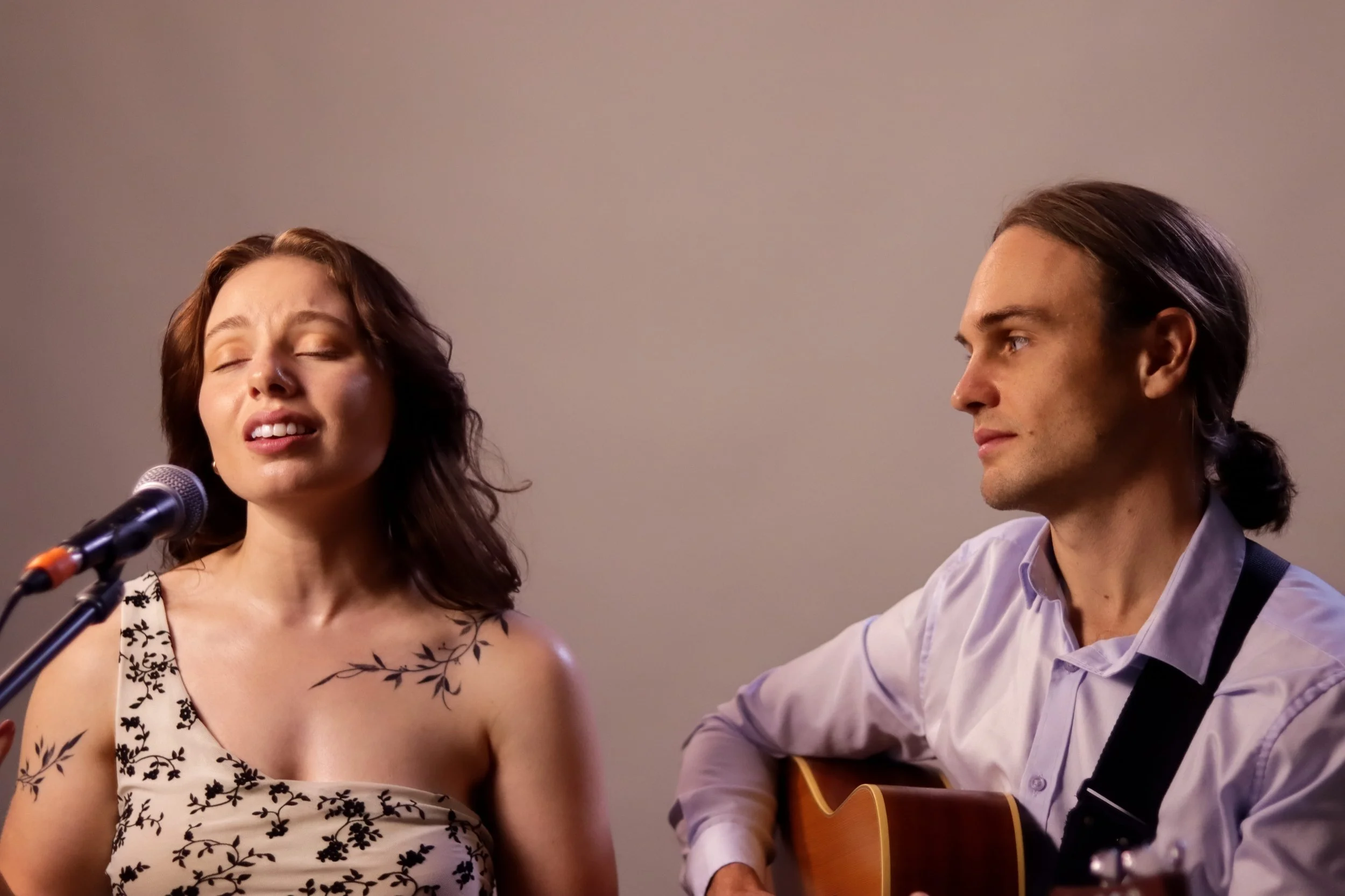 CHARLOTTE DUO MELBOURNE ACOUSTIC POP RECEPTION LIVE PERFORMANCE MUSICIAN
