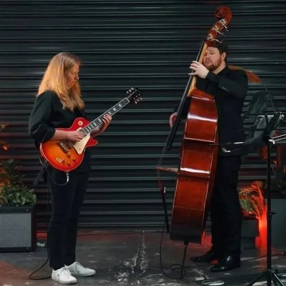 KATE JAZZ DUO MELBOURNE JAZZ WEDDING HIRE LIVE PERFORMANCE