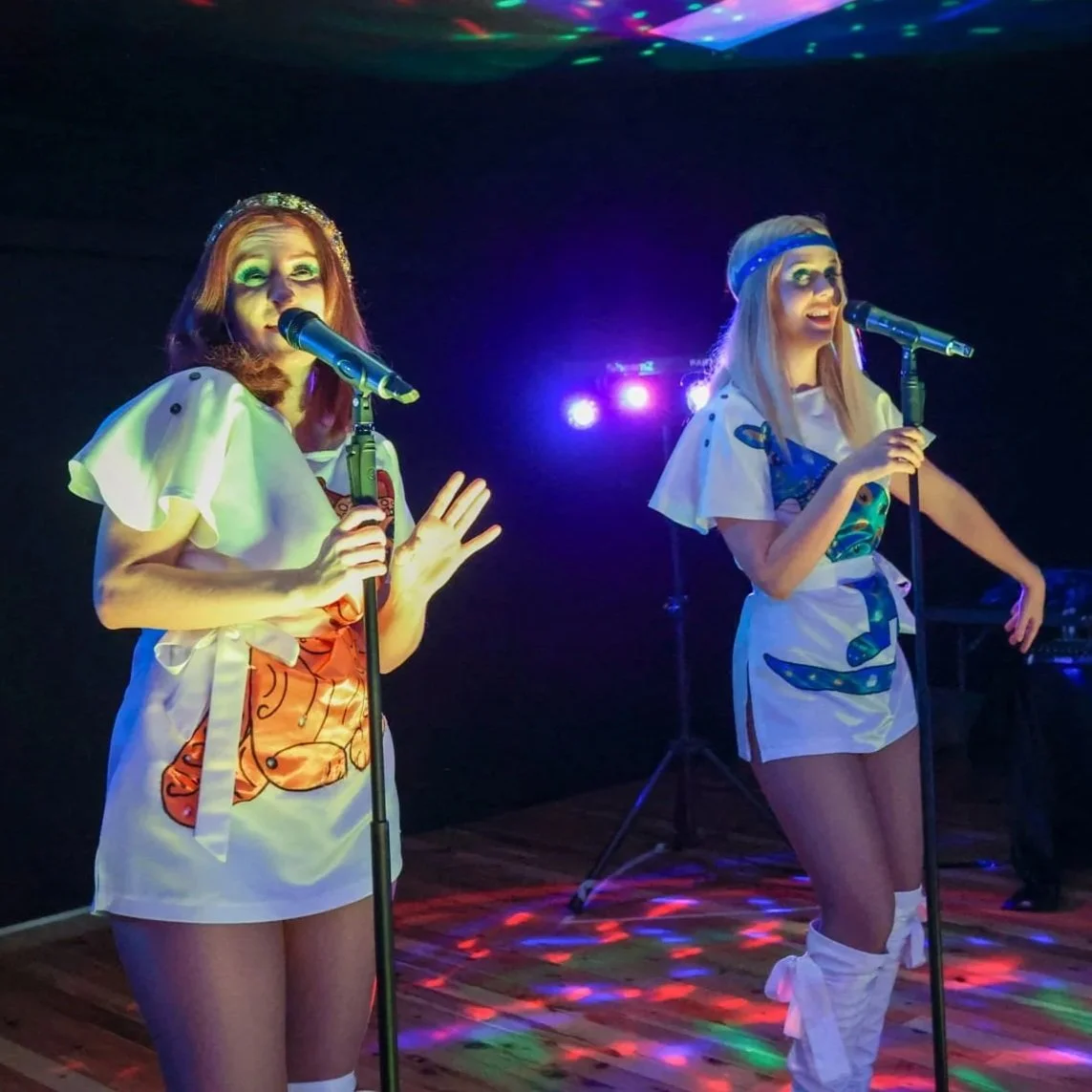 ABBA GIRLS BRISBANE DISCO BRAND ACTIVATION ENTERTAINER HIRE TODAY