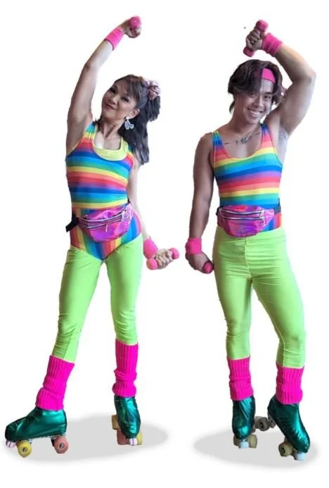 Book roller skating Christmas act Melbourne | BELLE joyful performances for seasonal activations | Artist Bookings