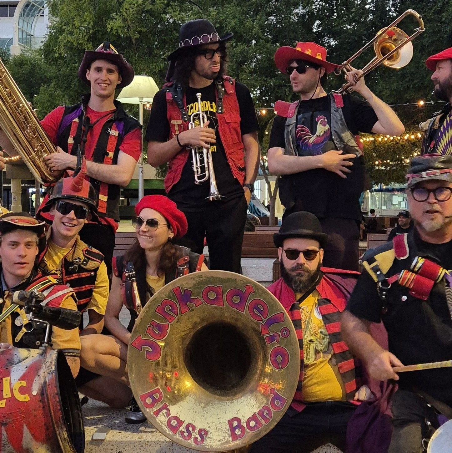 JUNKADELIC PERTH HIP HOP FUNK BRASS BAND MARKET EVENT HIRE