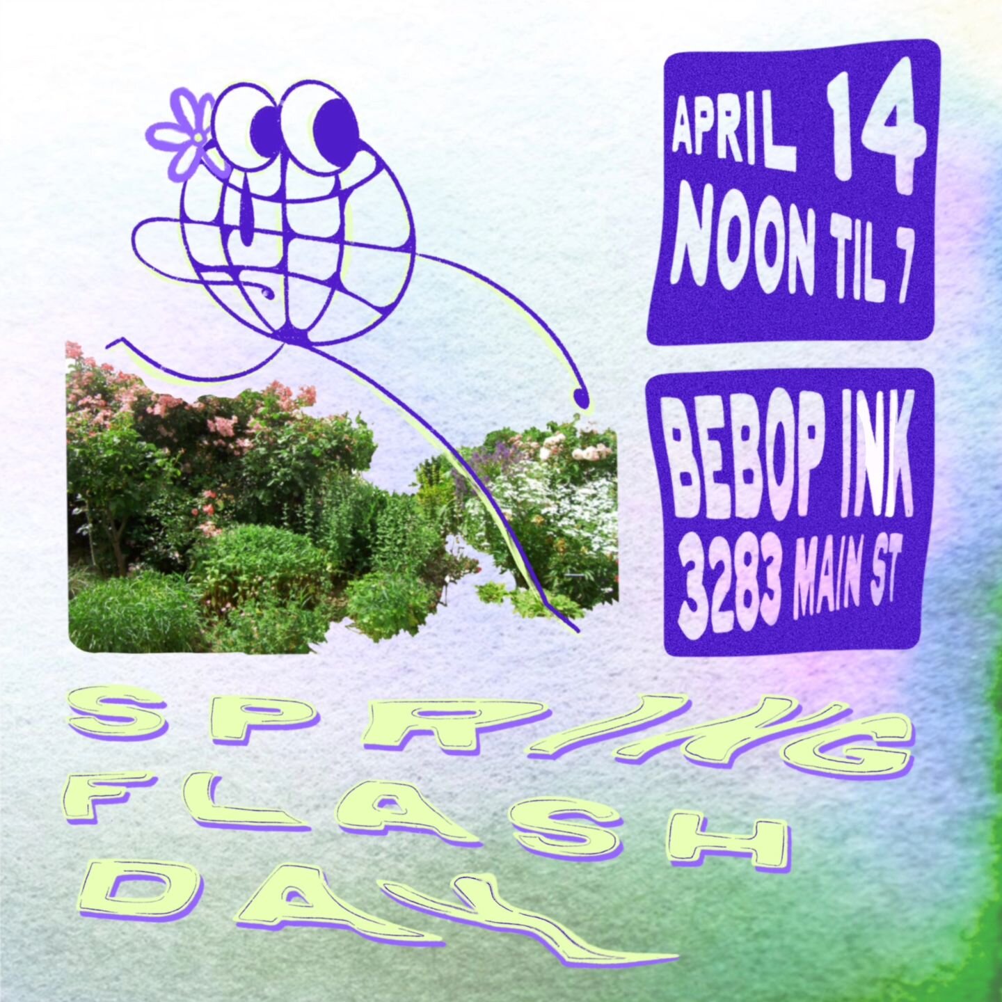 🌼 Spring Flash Day! 🌼 will be held on April 14! Doors are at 12 and will go until around 7pm. This is a first come first serve/ walk-in event. Flash sheets in next slides! 
.
Participating Artists: @statlew_ @heeyajenny @strawberry_softserve @hex.e