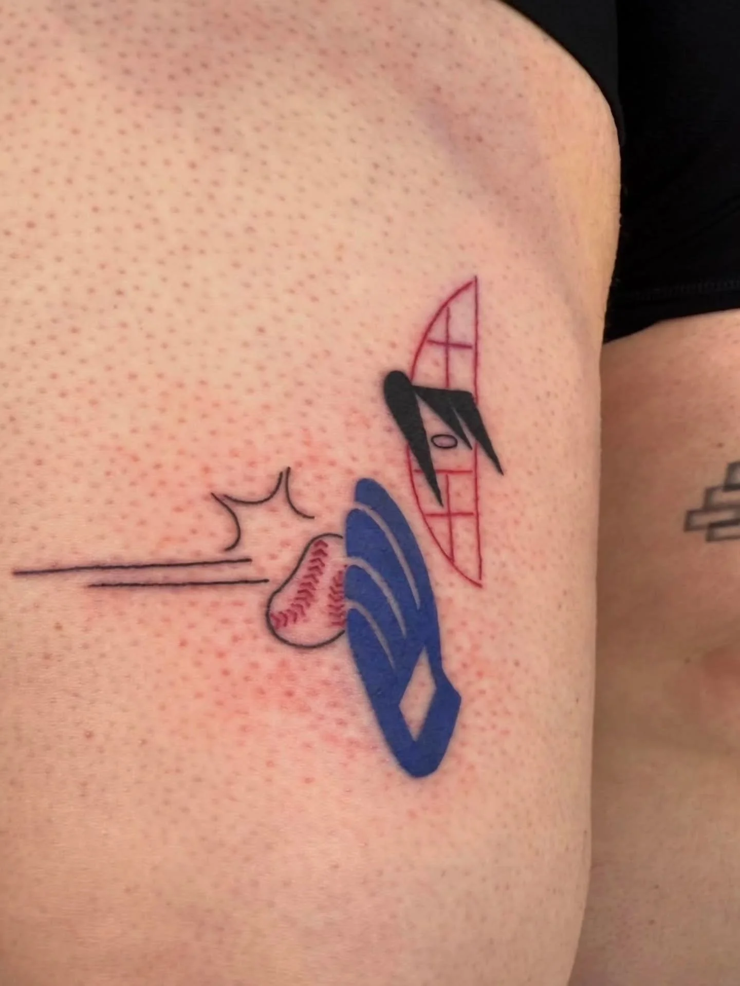 Baseball catcher ⚾️ by @laylachenyz 
Booking available 
.
.
#tattoo #baseball #sportstattoo #vancouvertattoo #vancouverart #vancouvertattooartist #yvr