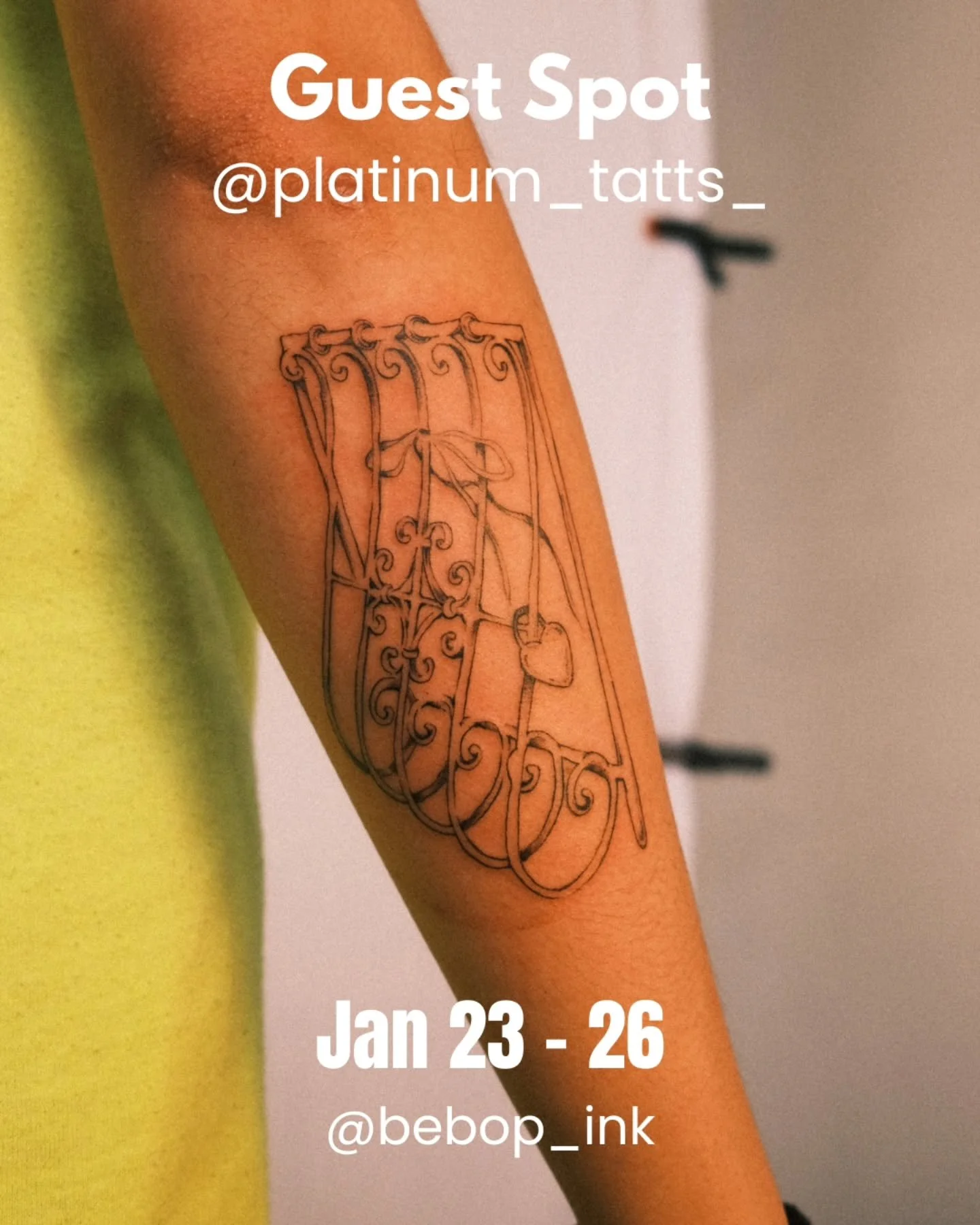 Excited fo have @platinum_tatts_ back with us Jan 23-26! To book, please contact the artist directly (DM or email in their bio) 
.
.
#tattoo #vancouvertattoo #vancouverart #yvr #vancouvertattooartist #guestartist