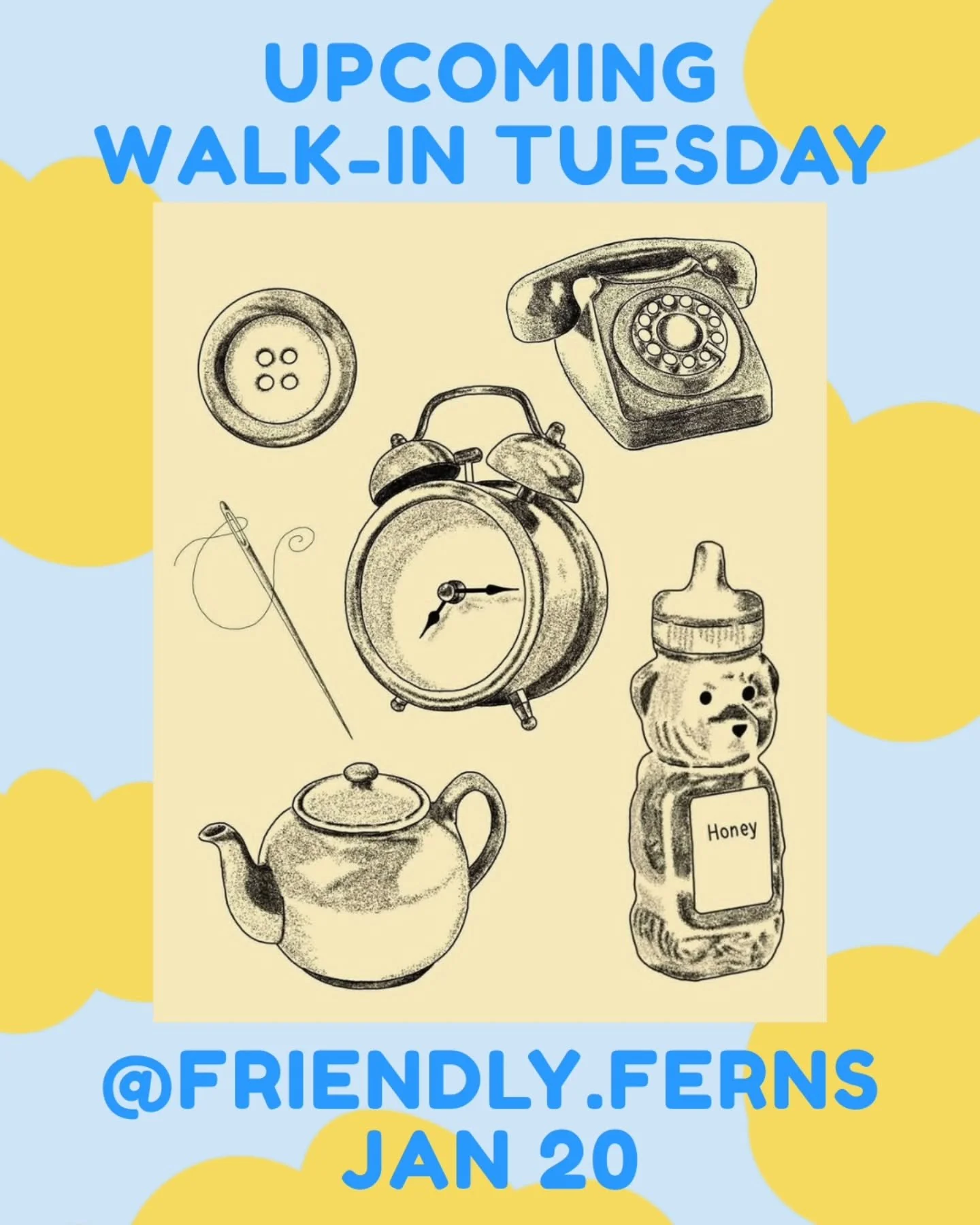 Next up for Walk-in Tuesday: @friendly.ferns Jan 20!
.
👉 we host walk-ins every Tuesday with a different artist each week! 
Upcoming: Friday 13th x Valentines flash day, Feb 13+14! 
.
.
#tattoo #vancouvertattoo #vancouverart #yvr #vancouvertattooart