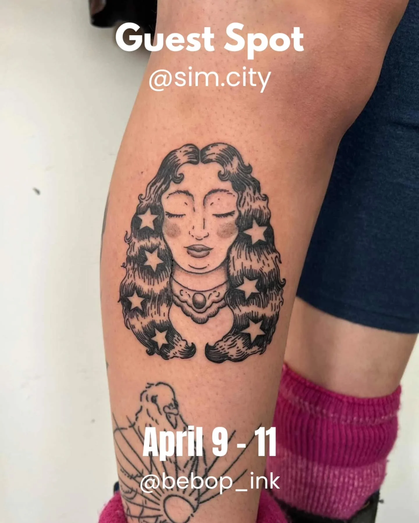 Excited to have @sim.city join us April 9 - 11! To book, please contact them directly by email or DM! 
.
.
#tattoo #vancouvertattoo #vancouverart #yvr #vancouvertattooartist