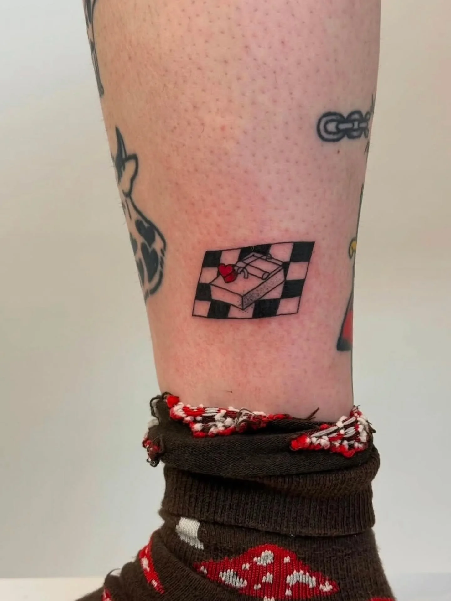 Cute one by @laylachenyz 
Booking available! 
.
We're currently running a fundraiser until June 7 - check it out! 
.
.
#vancouvertattoo #vancouverart #flashtattoo #checkered