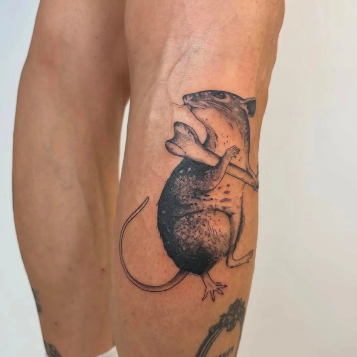 Rat power! 🐀 by @fl0atingb0nes 
.
Upcoming: Games &amp; Flash night - June 20, 4pm until late 
.
.
#rattattoo #vancouvertattoo #vancouverart #yvr #flashtattoo