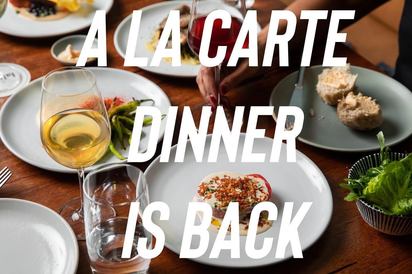 🔥 BIG NEWS. A LA CARTE DINNER IS BACK 🔥 On Thursday and Friday nights you can now choose to dine from our a la carte menu or our Labart Dinner Set Menu. 

We&rsquo;ve had so many locals join us for our Bistro, Trattoria and Spring special events wh