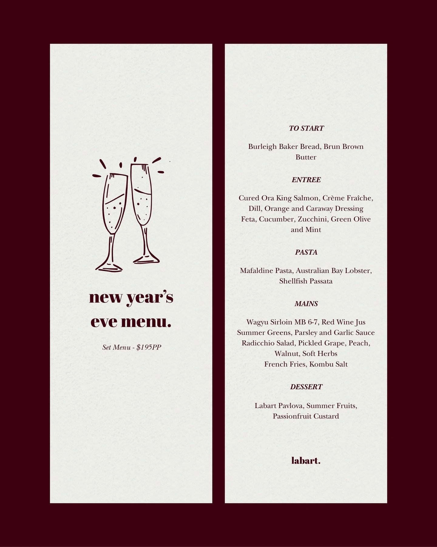 In case you missed it, New Year&rsquo;s Eve bookings are now live. Only a handful of tables remain for one of the most anticipated nights of the year.