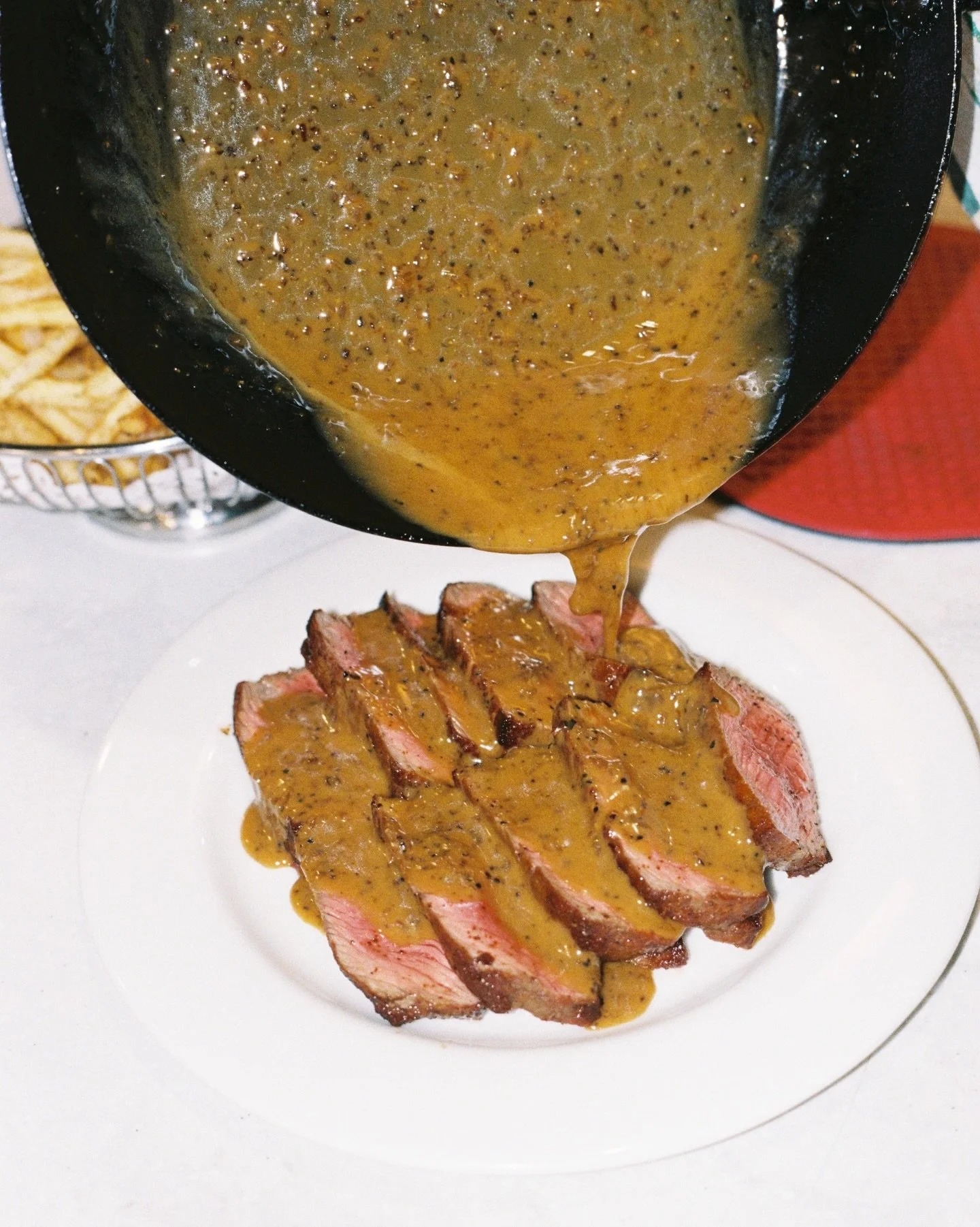 Our Steak Frites special continues on Wednesday nights - peppercorn sauce, salad, fries and b&eacute;arnaise. $75 to share between two. The kind of midweek ritual worth planning around.

Bookings recommended.