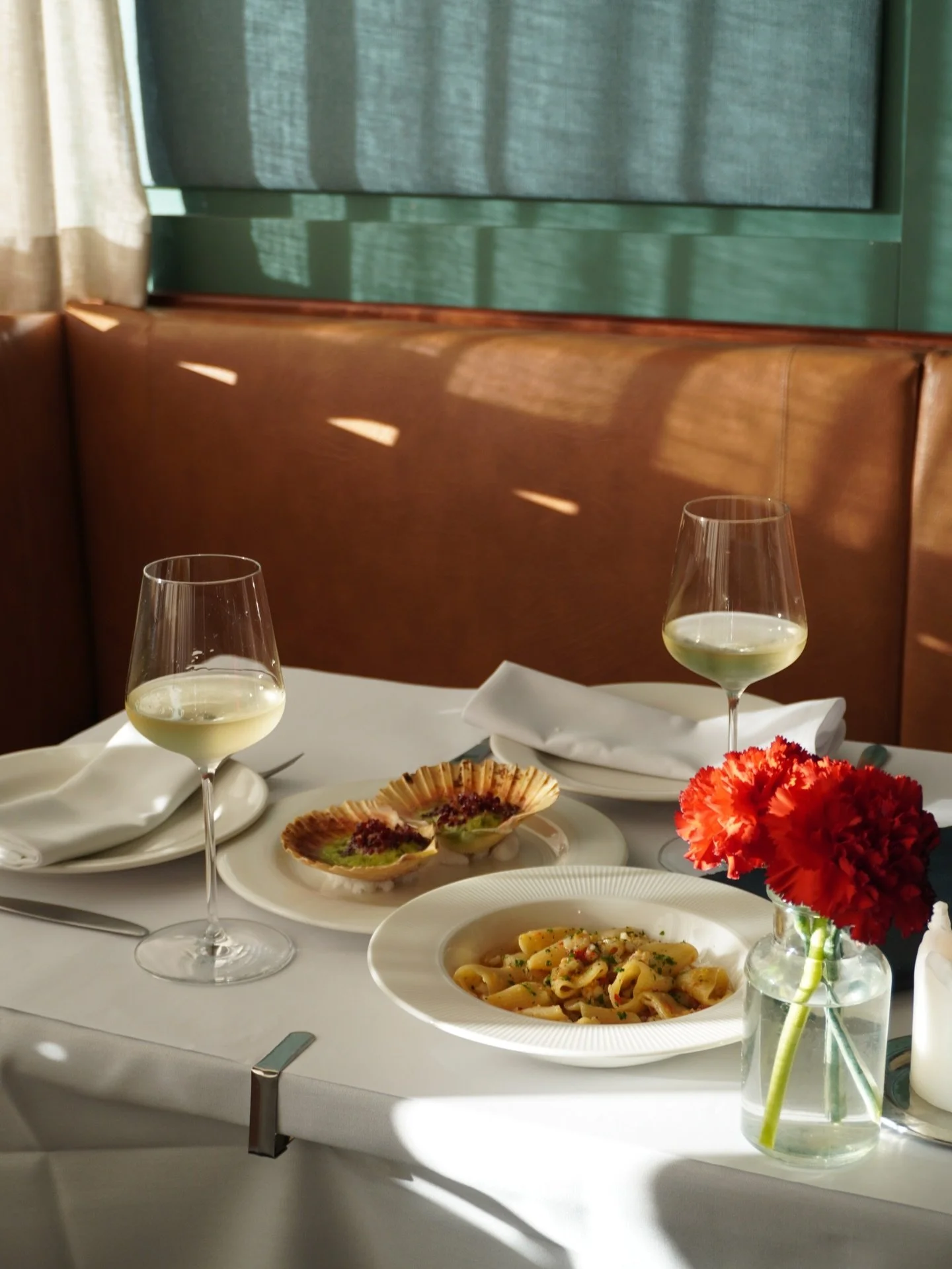 A few new dishes waiting for your next visit. Scallops with @brun.butter, crab pasta, and a handful of others we already know you&rsquo;ll love. Book your table via our website.