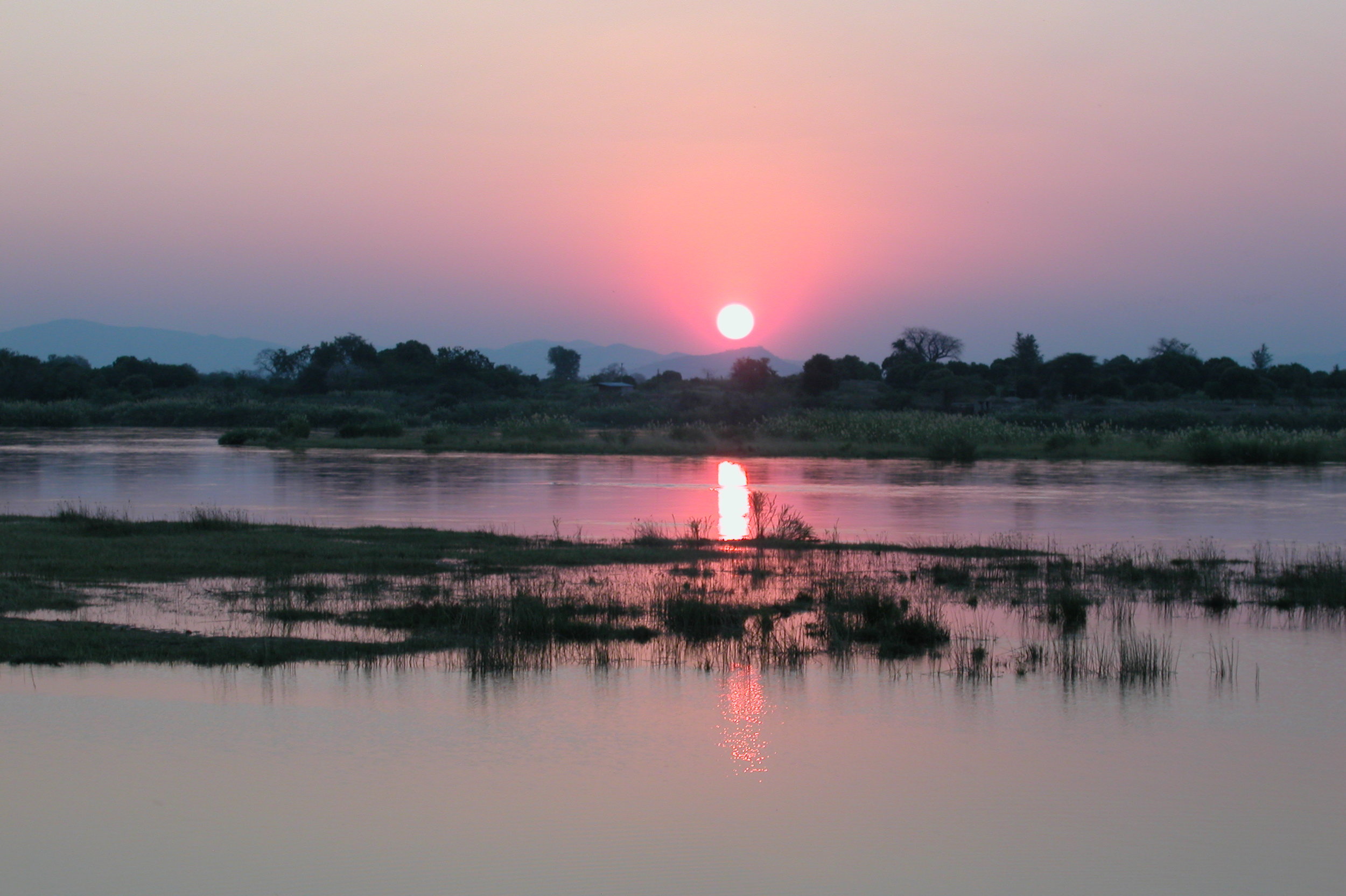 Sunset on the Zambezi.JPG