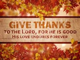 THANKS GIVING EMPOWERS US IN GRACE