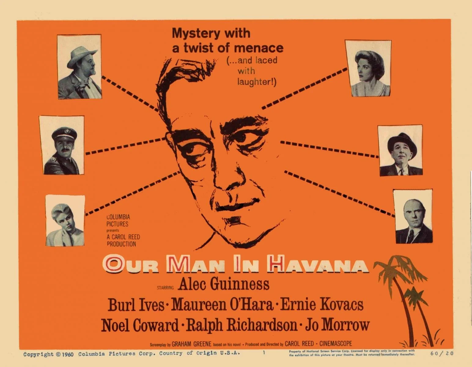 SCREENING: Our Man in Havana (Carol Reed, 1959). Starring Alec Guinness