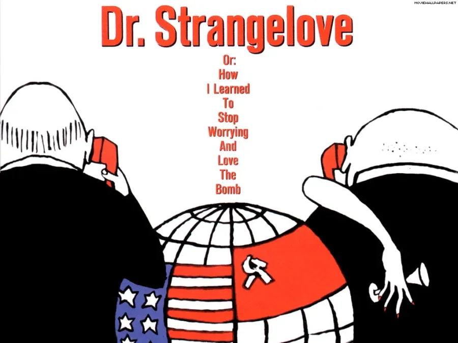 SCREENING: Dr Strangelove or: How I Stopped Worrying and Learned to Love the Bomb (Stanley Kubrick, 1964). Starring Peter Sellers, George C. Scott, Sterling Hayden & ex-rodeo rider Slim Pickens