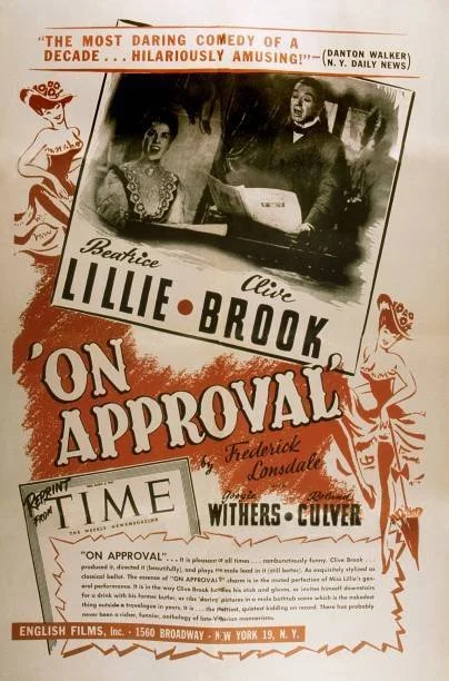 SCREENING: On Approval (Clive Brook, 1944). Starring Brook, Beatrice Lillie, Googie Withers & Roland Culver.