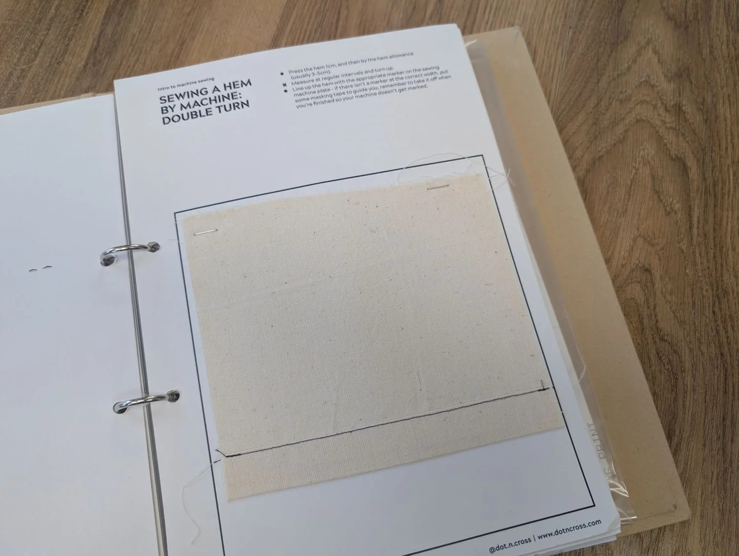 BEGINNERS INTRO TO MACHINE SEWING — Dot n Cross | Sewing and Pattern ...