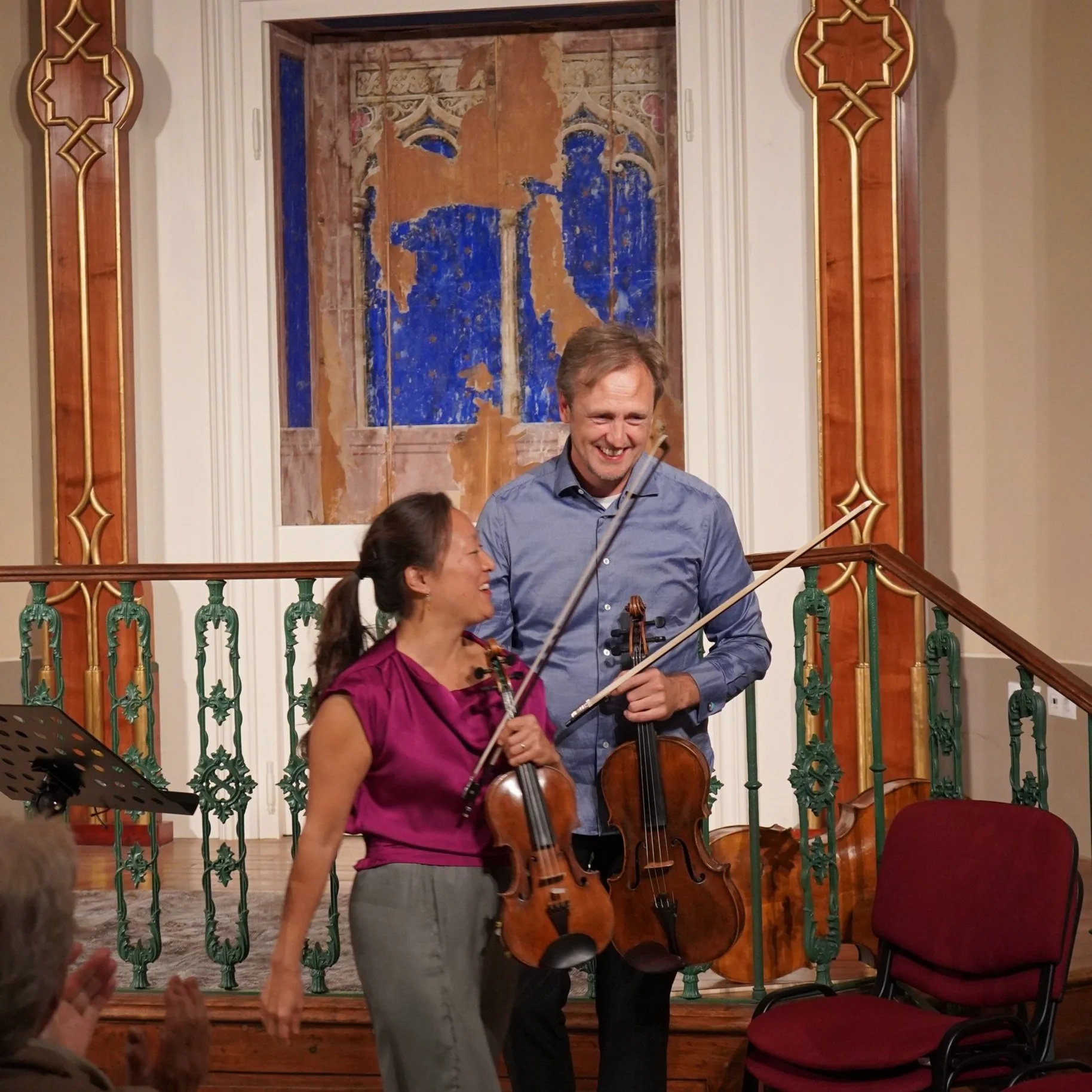   Mo., 30.9.24, 19:00 Uhr Köszeg, Synagoge    Bohuslav Martinů:&nbsp;Drei&nbsp;Madrigale für Violine und Viola Joseph Haydn: Streichquartett in f-moll op. 20.5 Zoltán Kodály: Intermezzo für Streichtrio Joseph Haydn: Streichquartett in C-Dur op. 76.3 
