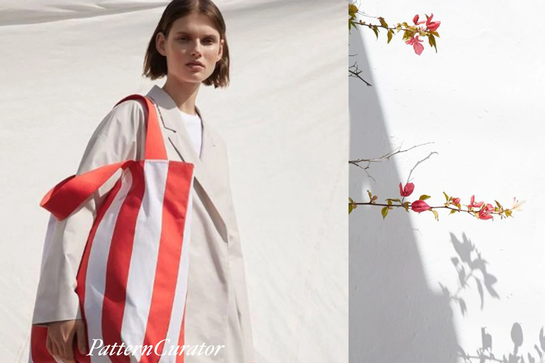 CHALK WHITE + RED CORAL